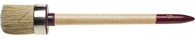 ЗУБР УНИВЕРСАЛ 40 мм, светлая натуральная щетина, деревянная ручка, Круглая кисть, МАСТЕР (01501-40)01501-40