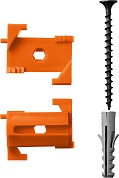 ЗУБР ВИНТ-Н25 набор: СКШМ в комплекте с дюбелем и саморезом, 25 шт (30955-Н25)30955-Н25