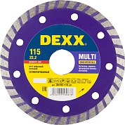 DEXX MULTI UNIVERSAL 115 мм (22.2 мм, 7х1.9 мм), алмазный диск (36702-115)36702-115_z01