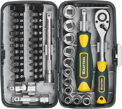 KRAFTOOL Universal-38 38 предм., Универсальный набор инструмента (27970-H38)27970-H38