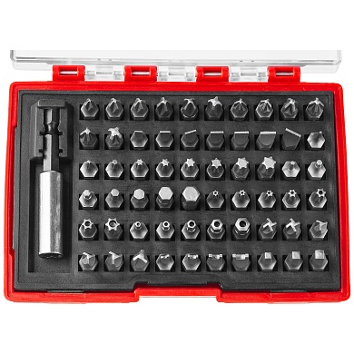 ЗУБР MX-61 61 шт, Набор бит с адаптером (26089-H61)26089-H61