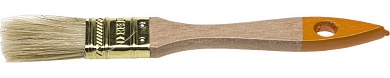 DEXX 25 мм, 1″ натуральная щетина, деревянная ручка, флейцевая, Плоская кисть (0100-025)0100-025_z02
