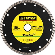 STAYER TURBO 180 мм (22.2 мм, 7х2.6 мм), алмазный диск, PROFESSIONAL (3662-180)3662-180_z01