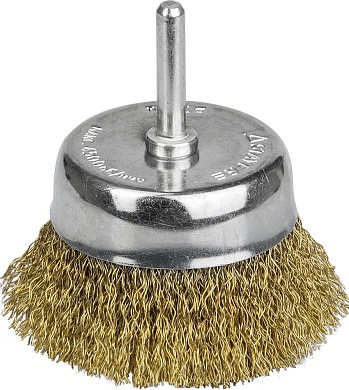 STAYER 50 мм, витая латунированная стальная проволока, 0.3 мм, Щетка чашечная, PROFESSIONAL (35117-050)35117-050_z01