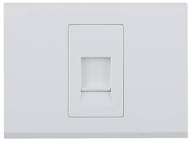 СВЕТОЗАР Эффект, без вставки и рамки, Телефонная розетка (SV-54417-W)SV-54417-W