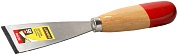 STAYER MAXFlat 50 мм, усиленное стальное полотно деревянная ручка, Шпатель для удаления ржавчины, MASTER (1002-50)1002-50