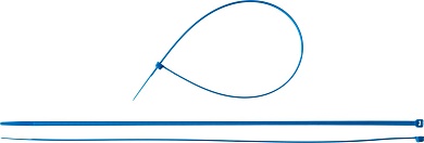 ЗУБР КС-С1 4.8 x 400 мм, нейлон РА66, кабельные стяжки синие, 100 шт, Профессионал (309070-48-400)309070-48-400