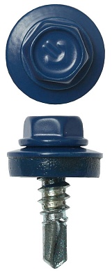 ЗУБР СКМ 5005 19 х 5.5 мм, син. насыщ., кровельный саморез, 2500 шт (4-300310-55-019-5005)4-300310-55-019-5005