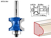 ЗУБР 28,6x19мм, радиус 6.3мм, фреза полустержневая с подшипником28722-28.6