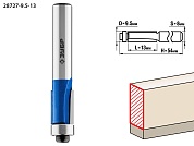 ЗУБР 9.5x13мм, хвостовик 8мм, фреза кромочная с нижним подшипником28727-9.5-13