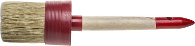 STAYER UNIVERSAL 65 мм, пластмассовый корпус, светлая натуральная щетина, деревянная ручка, Круглая кисть, MASTER (0141-65)0141-65