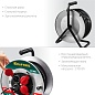 KRAFTOOL K-315, КГ 3х1.5 50м 3700Вт IP44, Силовой удлинитель на стальной катушке (55085-50)