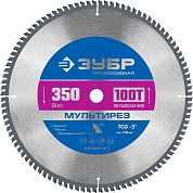 ЗУБР Мультирез 350 x 50мм 100Т, диск пильный по алюминию36907-350-50-100_z01