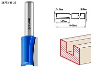 ЗУБР 15x25мм, хвостовик 8мм, фреза пазовая прямая28753-15-25