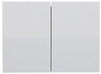 СВЕТОЗАР Эффект, без вставки и рамки, Двухклавишный выключатель (SV-54434-SM)SV-54434-SM