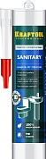 KRAFTOOL Sanitary 300 мл белый, Санитарный силиконовый герметик (41255-0)41255-0