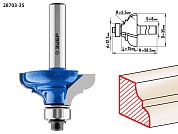 Кромочная калевочная фреза ЗУБР Профессионал №3, 35x17 мм, радиус 5.5 мм28703-35