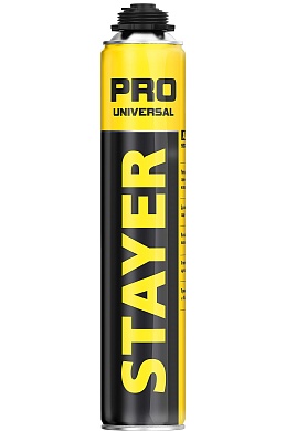 STAYER PRO 750мл пистолетная всесезонная выход до 35л, Монтажная пена, PROFESSIONAL (41135)41135