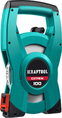 KRAFTOOL EXTREM 100 м геодезическая стальная мерная лента34185-100