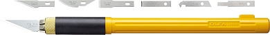 OLFA с профильными лезвиями 6 мм 4 шт., Перовой нож (OL-AK-4)OL-AK-4