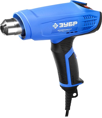 ЗУБР 2000 Вт, технический фен, дисплей, кейс, Профессионал (ФТ-П2000 М2ДК)ФТ-П2000 М2ДК