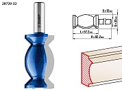 ЗУБР 32x57мм, хвостовик 12мм, фреза кромочная фигурная №928720-32
