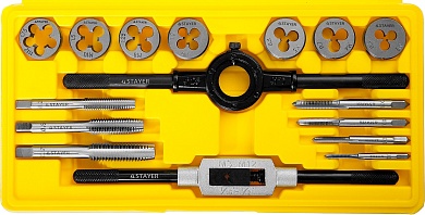 STAYER MaxCut 16 предмета, Набор метчиков и плашек (28010-H16)28010-H16_z01