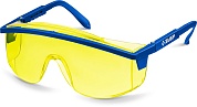 ЗУБР ПРОТОН жёлтые, линза увеличенного размера, открытого типа, защитные очки (110482)110482