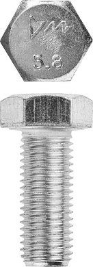 ЗУБР ГОСТ 7798-70 кл. пр. 5.8, M16 x 40 мм, болт оцинкованный, 5 кг (303080-16-040)303080-16-040