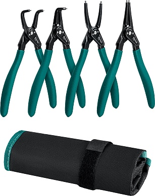 KRAFTOOL 4 шт, 180 мм, Съемник стопорных колец (22812-H4)22812-H4