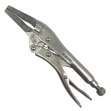 Клещи фиксирующие с длинными носами 165мм WP231051 WORKPROWP231051