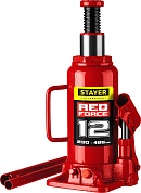 STAYER RED FORCE, 12т, 230-465 мм, Бутылочный гидравлический домкрат (43160-12)43160-12_z01