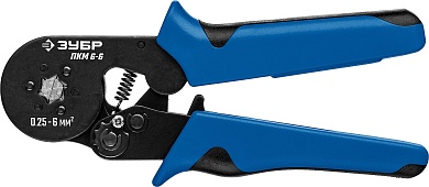 ЗУБР ПКМ-6 0.25-6мм2, Мультидиапазонные пресс-клещи, Профессионал (22654_z01)22654_z01
