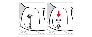 ЗУБР 8 мм, хром, набор для крепления унитазов, Профессионал (44211)44211