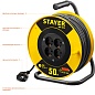 STAYER MS-315 ПВС 3х1.5 50м 3500Вт, Силовой удлинитель на катушке (55078-50)