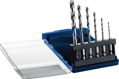 ЗУБР ПРОФ-А 6шт(2-8мм), Набор сверл по металлу с шестигранным хвостовиком, сталь Р6М5, класс А29623-H6_z01