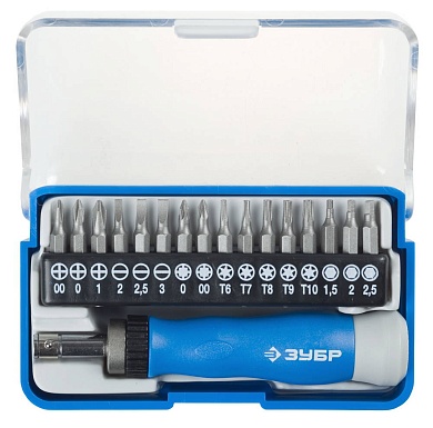 ЗУБР 17 предм., Реверсивная отвертка для точных работ (25626-H17)25626-H17
