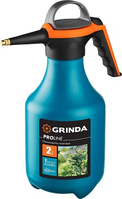 GRINDA PP-2, объем 2 л, колба из полиэтилена устойчивого к агрессивным средам, помповый опрыскиватель, PROLine (425052)425052