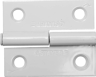 STAYER 50x43x1.8 мм, разъемная, правая, цвет белый, карточная петля (37613-50-2R)37613-50-2R