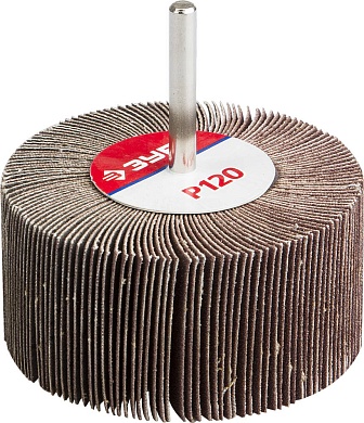 ЗУБР d 80 x 40 мм, P120, на шпильке d 6 мм, Круг шлифовальный лепестковый (36604-120)36604-120