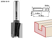 ЗУБР 18x19мм, хвостовик 8мм, фреза пазовая прямая28780-18-19