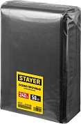 STAYER HEAVY DUTY 240 л, чёрные, 50шт, особопрочные, строительные мусорные мешки (39154-240)39154-240