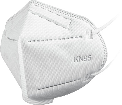 ЗУБР KN-95 класс защиты FFP2, 10 шт, фильтрующая полумаска (11165-2)11165-2