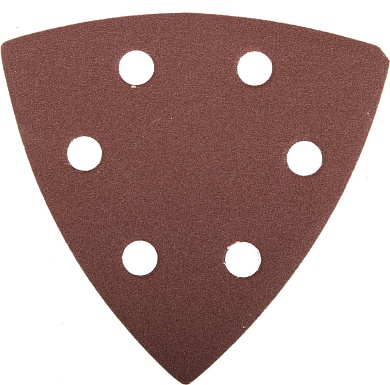 Треугольник шлифовальный ЗУБР ″Мастер″ универсальный на велкро основе, 6 отверстий, Р320, 93х93х93мм, 5шт35583-320