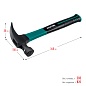 KRAFTOOL Fiberglass 560 г, Столярный молоток-гвоздодёр (20265-56)