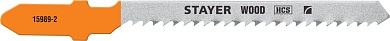 STAYER T119BO, T-хвост., HCS сталь, фигурный рез дерева/фанеры/ДСП, шаг зуба 2мм, раб. длина 50мм, 2шт, Полотна для лобзика, Professional (15989-2)15989-2_z02
