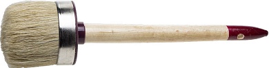 ЗУБР УНИВЕРСАЛ 45мм, светлая натуральная щетина, деревянная ручка, Круглая кисть, МАСТЕР (01501-45)01501-45