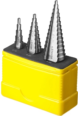 Набор сверл ступенчатых 3 шт, 4-30мм, STAYER29660-4-30-H3