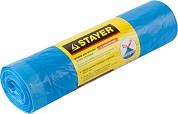Stayer 120 л, 10 шт, синие, особопрочные, особопрочные с завязками, мусорные мешки (39155-120)39155-120