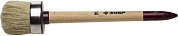 ЗУБР УНИВЕРСАЛ 50 мм, светлая натуральная щетина, деревянная ручка, Круглая кисть, МАСТЕР (01501-50)01501-50